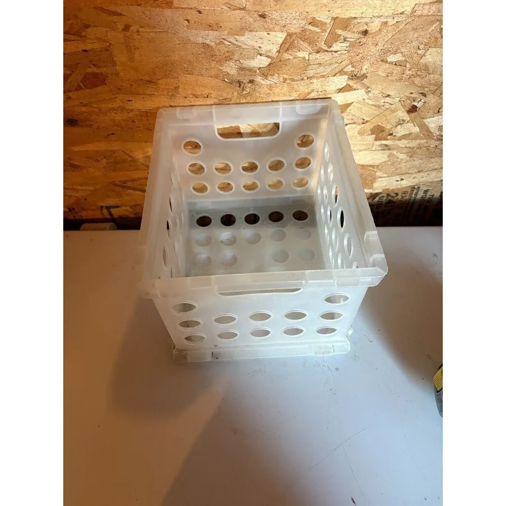 Plastic Storage Crate – Multiple Colors & Sizes – Clean, Durable, Ready to Use